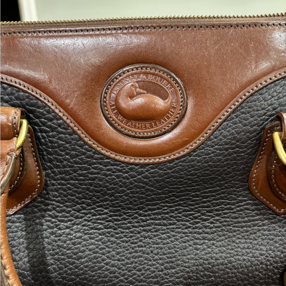 Vintage Dooney & Bourke All-Weather Leather Mini Satchel Crossbody - Picture 2 of 16